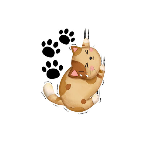 Cartoon Cat Toilet Seat Lid Sticker 3D Cute Cat Waterproof Toliet Lid PVC Sticker DIY Removable Cat's paw Toilets Stickers In Australia - Darrahopens