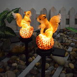 In-ground Garden Light Squirrel Shape Solar Intelligent Light Control Yard Decoration Waterproof Lawn Sidewalk Landscape Decorative 2pcs In Australia - Darrahopens