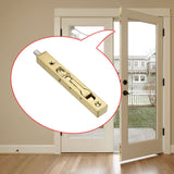 2Pcs 6 Inch Door Bolts - Stainless Steel Concealed Security French Door Locks with Hardwares, Metal Flush Latch Bolts