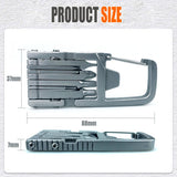 12 in 1 Keychain Multitool Screwdriver Bit Folding Multi Tool Bottle Opener Portable Pocket Tool for Outdoors Camping In Australia - Darrahopens