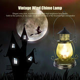 Solar Wind Chimes for Outdoor, Iron Hollow Wind Chimes Garden Decor  Lantern Hanging Solar Landscape Lights Wind Bells