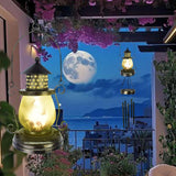 Solar Wind Chimes for Outdoor, Iron Hollow Wind Chimes Garden Decor  Lantern Hanging Solar Landscape Lights Wind Bells