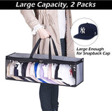 Hat Organizer for Baseball Caps Holder Large Hat Storage Bag Rack with Double Carry Handles and Zipper Closure, Grey In Australia - Darrahopens