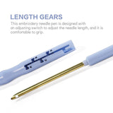 Punch Needle, Adjustable Embroidery Punch Needle, Sewing Embroidery Punch Pen for Stitching Applique Embellishment