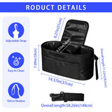 Universal Stroller Organizer with Insulated Cup Holder Detachable Phone Bag and Shoulder Strap,Stroller Bag Organizer In Australia - Darrahopens