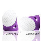Sewing Thimble Finger Protector Silicone Rubber Anti Sticking Finger Guard for Handmade Home Sewing Patchwork DIY Crafts 6Pcs