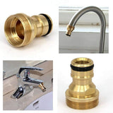 Female Thread to M22 Male Thread Stainless Steel Brass Nipple Joint Connection Joint Adapter Pipe Fitting,Yellow
