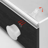 Child Safety Magnetic Cabinet Locks(4 locks+1 key), Baby Proof, No Tools Or Screws Needed - Norjews