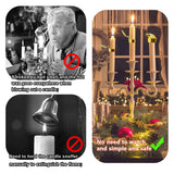 Automatic Fire Extinguishing Candle Snuffer Extinguisher Clip On, Candle Safety Guard, Wick Flame Snuffer 4 Pcs (Scallop)