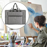 Waterproof Nylon Bags 20x14 Art Case with Backpack & Tote Bag Padded Triple with Shoulder Strap Durable for Artwork