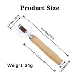 2 PCS Can Opener Vintage Can Opener Manual Can Opener Wooden Handle Bottle Opener Manual Side Cut Stainless