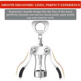 Zinc Alloy Wing Corkscrew Heavy Duty, Cork Screw Beer Opener for Bartenders, Multifunctional Bottle Opener for Home Kitchen