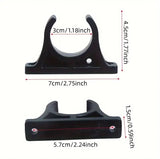 2 Pcs Kayak Paddle Holder, Plastic Inflatable Boat Paddle Holder Clip, Oar Keeper for Kayaks Canoes Rowing Boats