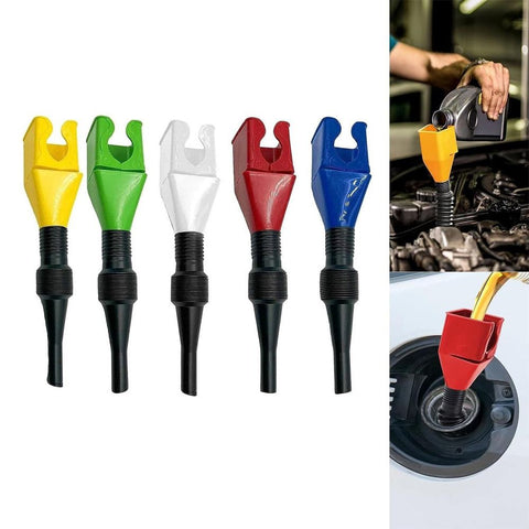 Retractable Auto Fuel Funnel, Plastic Flexible Fuel Funnel for Cars and Motorcycles, Universal Flexible (5pcs) In Australia - Darrahopens