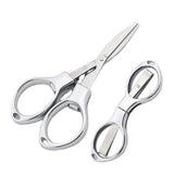 Stainless Steel Scissors Anti-Rust Folding Scissors Glasses-Shaped Mini Shear for Home and Travel Use In Australia - Darrahopens