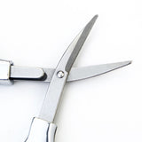 Stainless Steel Scissors Anti-Rust Folding Scissors Glasses-Shaped Mini Shear for Home and Travel Use