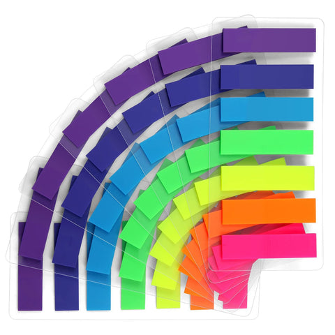 980 Pcs Sticky Notes Flags, 7 Color Index Tabs Index Flag Bright Colors Page Index Stickers Translucent Page Makers In Australia - Darrahopens
