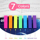 980 Pcs Sticky Notes Flags, 7 Color Index Tabs Index Flag Bright Colors Page Index Stickers Translucent Page Makers