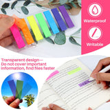 980 Pcs Sticky Notes Flags, 7 Color Index Tabs Index Flag Bright Colors Page Index Stickers Translucent Page Makers