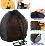 Single Ball Bag Mesh Carry Bag Sport Game Ball Storage Bag Drawstring Sackpack Sling Back Bag for Carrying Basketball In Australia - Darrahopens