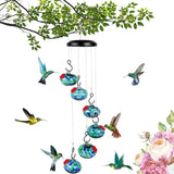 Charming Wind Chimes Hummingbird feeders, Hummingbird Feeders for Outdoors Hanging Ant and Bee Proof, Wind Chime