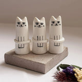 Tiny Vase, Mini Handmade Whiskers Vase, Unique Handpainted Vase Decor, Tiny Modern Vase for Modern Home Decor In Australia - Darrahopens