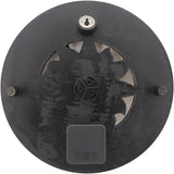 Outdoor Wall Clock, Thermometer for Patio and Pool, Round, Metal, Rustic,Waterproof,Outdoor Clock Thermometer Combo Garden-12in