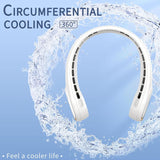 Portable Strong Wind, Adjustable, 360° Cooling, Super Quiet, No Blade Design, No Hair Twisting, Even Air Volume On Both Sides