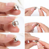 30 Pieces Metal Pin Backs Locking Pin Keepers Locking Clasp-Locking Pin Keeper Clasp, Metal Pin Backing for Brooch Enamel Lapel