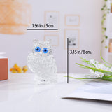 Owl Gifts Crystal Figurines Collectible Paperweight Clear Owl Gifts for Women, Owl Decor for Home Birthday for Owl Lovers