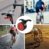 Tail Light LED, Sensing Bright Rear Light, 6 Modes Options Large Reflector Easy Release Tail Light for Various Daytime Riding In Australia - Darrahopens