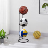 Basketball Rack, Garage Sports Equipment Organizer, Ball Storage, Rolling Basketball Racks for Balls with Wheels