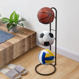 Basketball Rack, Garage Sports Equipment Organizer, Ball Storage, Rolling Basketball Racks for Balls with Wheels