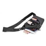 Anti-Thieft Waterproof Shoulder Backpack For Travel Cover Pack Rucksack Unisex Sling Chest Crossbody Bag Black