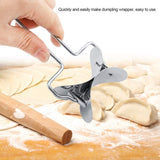 2 Pieces Stainless Steel Pastry Rolling Cutter Circle Dough Blade Roller Dumpling Wrapper Mould Pie DIY, Gift In Australia - Darrahopens