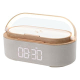 Bluetooth Speaker Alarm Clock with Wireless Charger, LED Night Light, 1800mAh Battery - For Bedroom, Home In Australia - Darrahopens