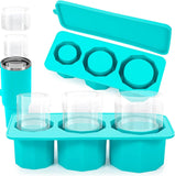 2 PCS Ice Cube Tray, Ice Cube Tray for Tumbler, New Silicone Ice Cube Maker With Lid, Easy Fill and Release Ice