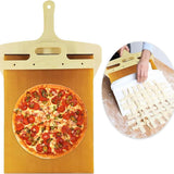Smart Slider that Transfer Pizza Perfectly,Pizza Peel Slider, Pizza Paddle Slider With Handle & Baking Cloth Non-Stick