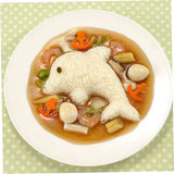 Rice Shaper Boil Egg Molds Stencils for Kids Bunny Stencil Kitchen Animal Molds Onigiri Shaper Rice Ball Makers
