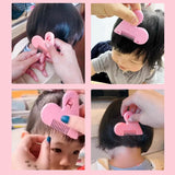 4 PACK Mini Hair Cutter Comb, Hair Split End Trimmer, Bangs Trimmer ABS Protective Cover, Dustproof Design Organizes Broken
