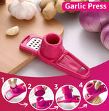 Garlic Grinder-Hand Garlic Grinder-Small Hand Grinder for Garlic-Garlic Slicer-Garlic Mincer-Hand Press Garlic Chopper-3pcs