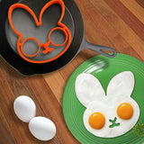 Breakfast Mold Silicone Egg Pancake Ring Shaper Cooking Tool DIY Kitchen Accessories Gadget Egg Fired Mould (Rabbit)