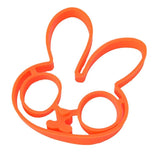 Breakfast Mold Silicone Egg Pancake Ring Shaper Cooking Tool DIY Kitchen Accessories Gadget Egg Fired Mould (Rabbit)