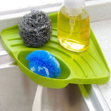 Triangle Shelf Rack Storage Shelf Rack Triangle Shelf Holder Soap Holder Sponge Holder Sink,Miscellaneous storage rack Green