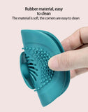 Hair Catcher Silicone Hair Stopper Square Hair Drain Cover,Bathtub Shower Drain Protectors with Suction Cups for Bathroom Bathtub