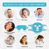 Cooling Ice Face Eye Mask for Reducing Puffiness, Bags Under Eyes,Sinus,Redness,Pain Relief,Dark Circles, Migraine