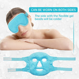 Cooling Ice Face Eye Mask for Reducing Puffiness, Bags Under Eyes,Sinus,Redness,Pain Relief,Dark Circles, Migraine