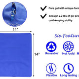 Large Flexible Gel Ice Pack & Wrap with Straps for Hot Cold Therapy - Pain Relief for Shoulder Rotator Cuff, Back, Hip