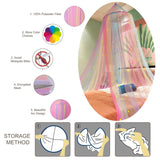 Bed Canopy with Lights, Bed Canopy for Girls Princess with Luminous Stars, Canopy Bed Curtains for Twin to King Size Bed