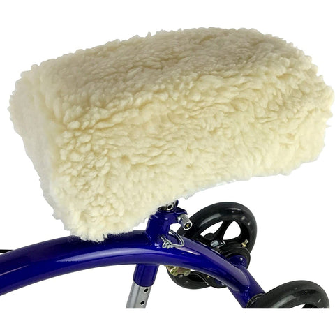 Steerable Knee Walker Knee Scooter for Adults for Foot Surgery & Deluxe Plush Synthetic Sheepskin Knee Scooter Pad Cover Cushion In Australia - Darrahopens